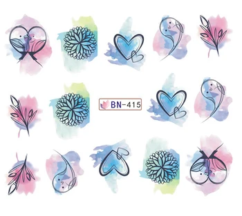 Sticker for Nails Water Decals Watercolor Heart Nail Slider Art design Decoration Manicure Foil Adhesive Wraps Tools Pegatinas
Sticker for Nails Water Decals Watercolor Heart Nail Slider Art design Decoration Manicure Foil Adhesive Wraps Tools Pegatinas