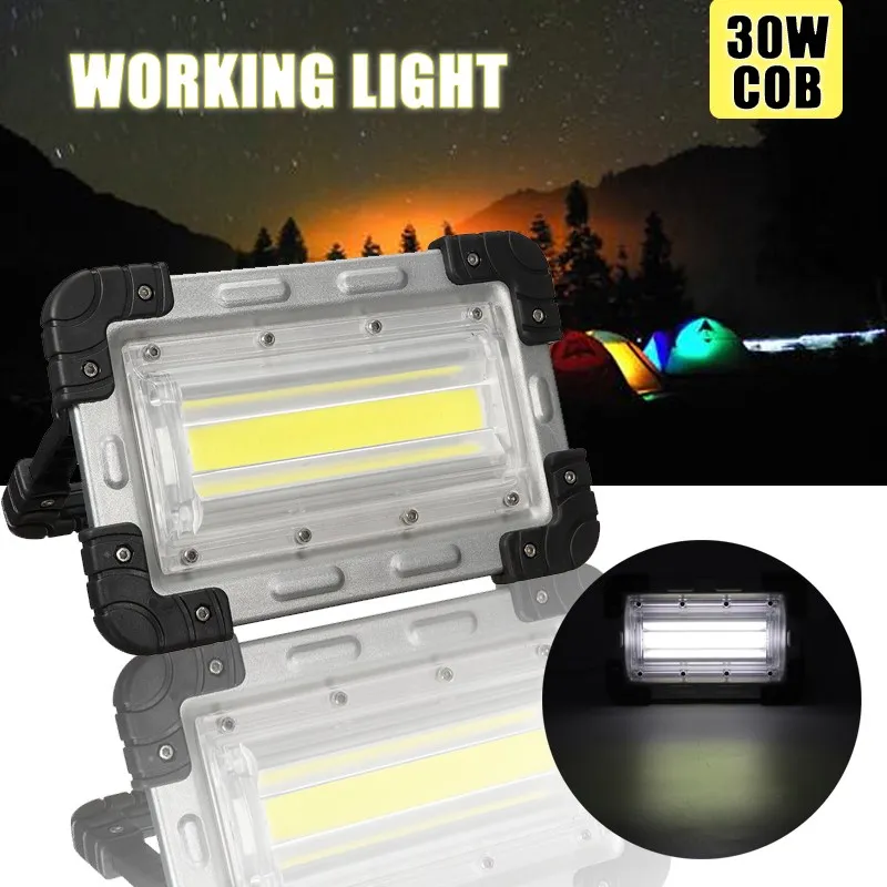 30W COB Rechargeable LED Flood Light Portable LED Flood Light Lamp Floodlight Handle Tents Lamp Outdoor Camping Hiking Lighting
30W COB Rechargeable LED Flood Light Portable LED Flood Light Lamp Floodlight Handle Tents Lamp Outdoor Camping Hiking Lighting