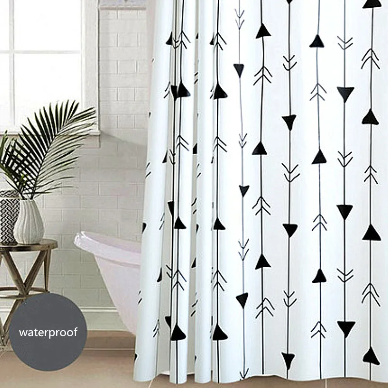 Eco-friendly PEVA Moldproof Waterproof Bathroom Bath Shower Curtain Bathroom Products Creative Stripe Shower Curtain with Hooks
Eco-friendly PEVA Moldproof Waterproof Bathroom Bath Shower Curtain Bathroom Products Creative Stripe Shower Curtain with Hooks