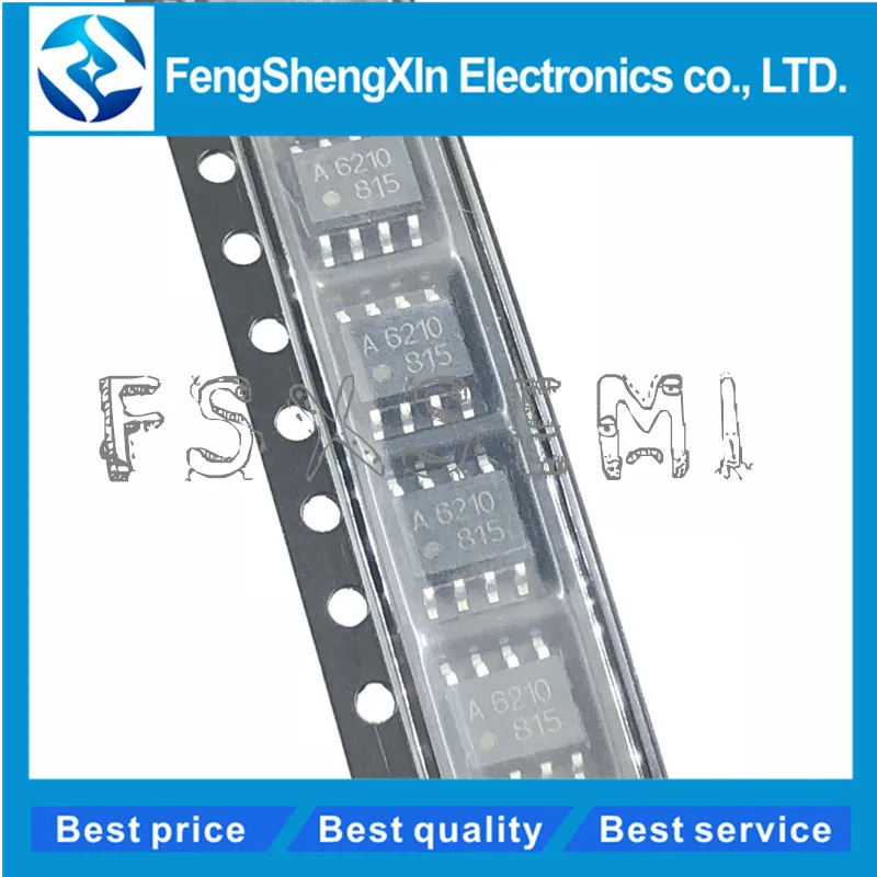10pcs/lot A6210 ACSL-6210 SOP-8 Multi-Channel and Bi-Directional, 15 MBd Digital Logic Gate Optocoupler
10pcs/lot A6210 ACSL-6210 SOP-8 Multi-Channel and Bi-Directional, 15 MBd Digital Logic Gate Optocoupler