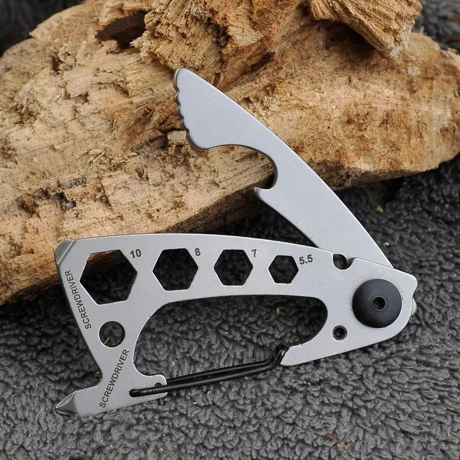 EDC Outdoor Climbing Carabiner Keychain Gear Multifunction Tools Survival Camping Hiking Stainless Steel Wrench Bottle Opener
EDC Outdoor Climbing Carabiner Keychain Gear Multifunction Tools Survival Camping Hiking Stainless Steel Wrench Bottle Opener