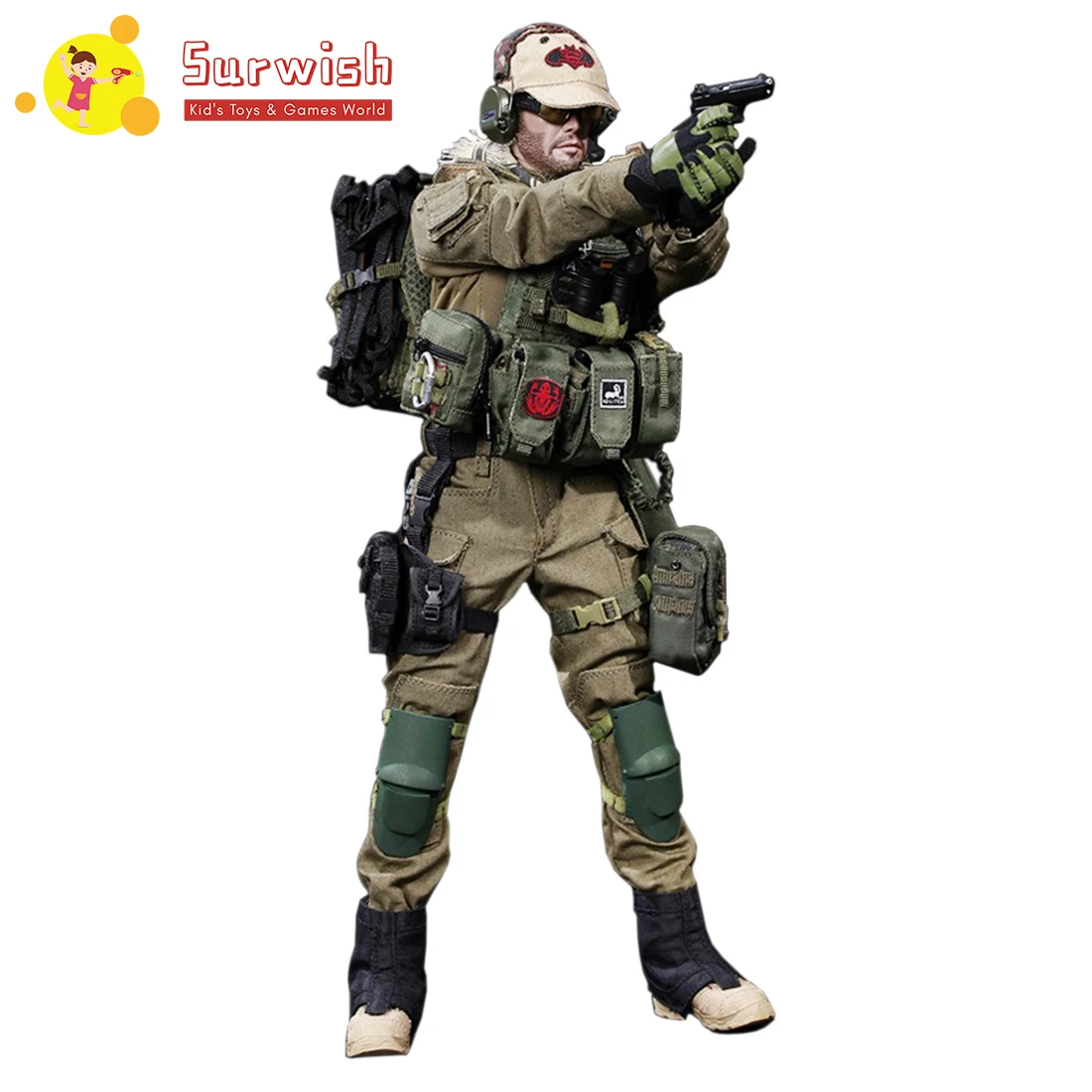 Surwish 1/6 Scale Flagset Israeli Special Forces Movable Action Figure 12'' Collectable Military Soldier Model Toys Kit
Surwish 1/6 Scale Flagset Israeli Special Forces Movable Action Figure 12'' Collectable Military Soldier Model Toys Kit