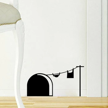 Funny Mouse hole wall sticker Cartoon rat hole Removable PVC Stickers Vinyl Home Decor bedroom living room mice wall Decals
Funny Mouse hole wall sticker Cartoon rat hole Removable PVC Stickers Vinyl Home Decor bedroom living room mice wall Decals