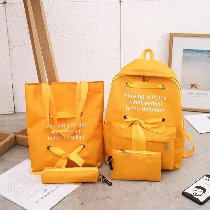 4pcs/Set Women Backpacks Set Canvas Letter Teenager School Backpacks Casual Style Women Backpack Pen Bags sac a dos femme
4pcs/Set Women Backpacks Set Canvas Letter Teenager School Backpacks Casual Style Women Backpack Pen Bags sac a dos femme