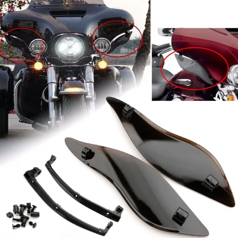 ABS plastic Side Wings Wind Air Deflectors For Harley Touring Street Glide 14-16
ABS plastic Side Wings Wind Air Deflectors For Harley Touring Street Glide 14-16