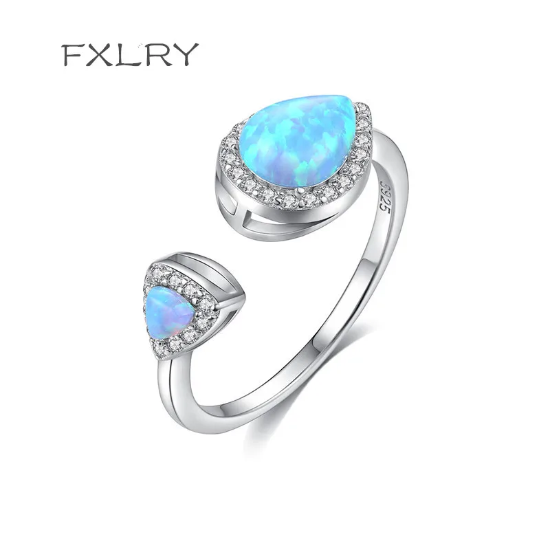 FXLRY New Design S925 Sterling Silver Micro Inlay Zircon Waterdrop Double Opal Rings for Lover Femme Open Rings Jewelry
FXLRY New Design S925 Sterling Silver Micro Inlay Zircon Waterdrop Double Opal Rings for Lover Femme Open Rings Jewelry