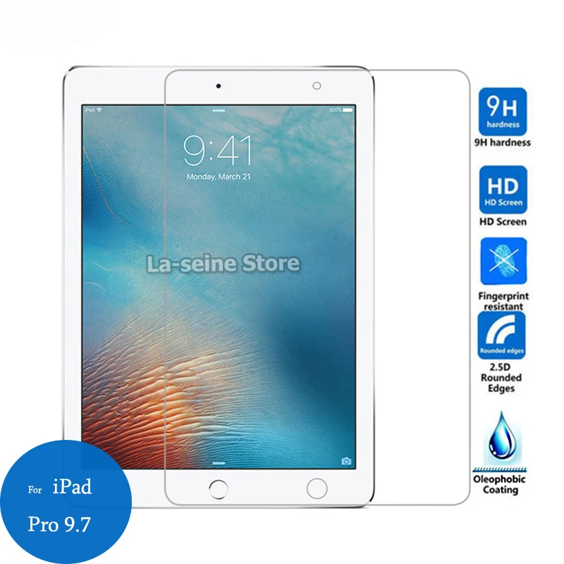 AIBILI For Apple iPad Pro (9.7-inch) Tempered Glass Screen Protector Cover 2.5 9h Safety Protective Film on A1673 A1674 A1675 | Мобильные