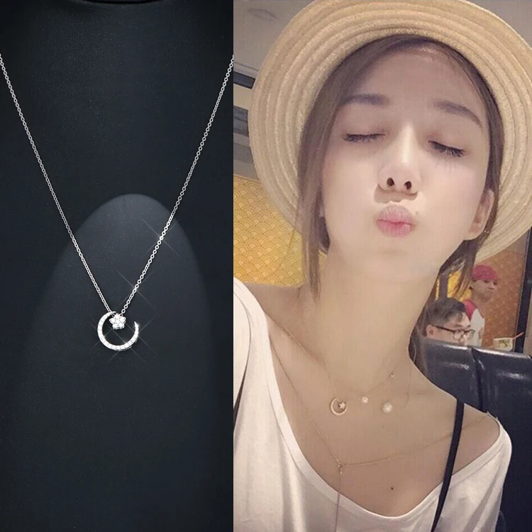 DreamySky Bohemia 925 Sterling Silver Moon Necklaces Pendants For Women Ladies Long Chain Statement Necklaces Wedding Jewelry
DreamySky Bohemia 925 Sterling Silver Moon Necklaces Pendants For Women Ladies Long Chain Statement Necklaces Wedding Jewelry