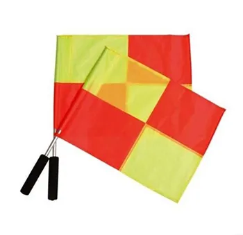 Professional Sports Soccer Referee Hand Flag Football Linesman Flags Football Referee Equipment Tool Supplies 35*35cm
Professional Sports Soccer Referee Hand Flag Football Linesman Flags Football Referee Equipment Tool Supplies 35*35cm