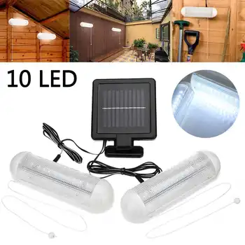 1Set LED Solar Shed Light Garden Yard Wall-mounted Lamp Waterproof 1 Panel + 2 Lights Outdoor 10 LED Pull Lamp Light
1Set LED Solar Shed Light Garden Yard Wall-mounted Lamp Waterproof 1 Panel + 2 Lights Outdoor 10 LED Pull Lamp Light