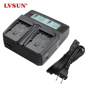 

LVSUN Camera Battery LP-E12 LPE12 Dual Car/AC Charger for CANON EOS M EOS 100D Kiss X7 Rebel SL1 Univesal Charger LCD Display