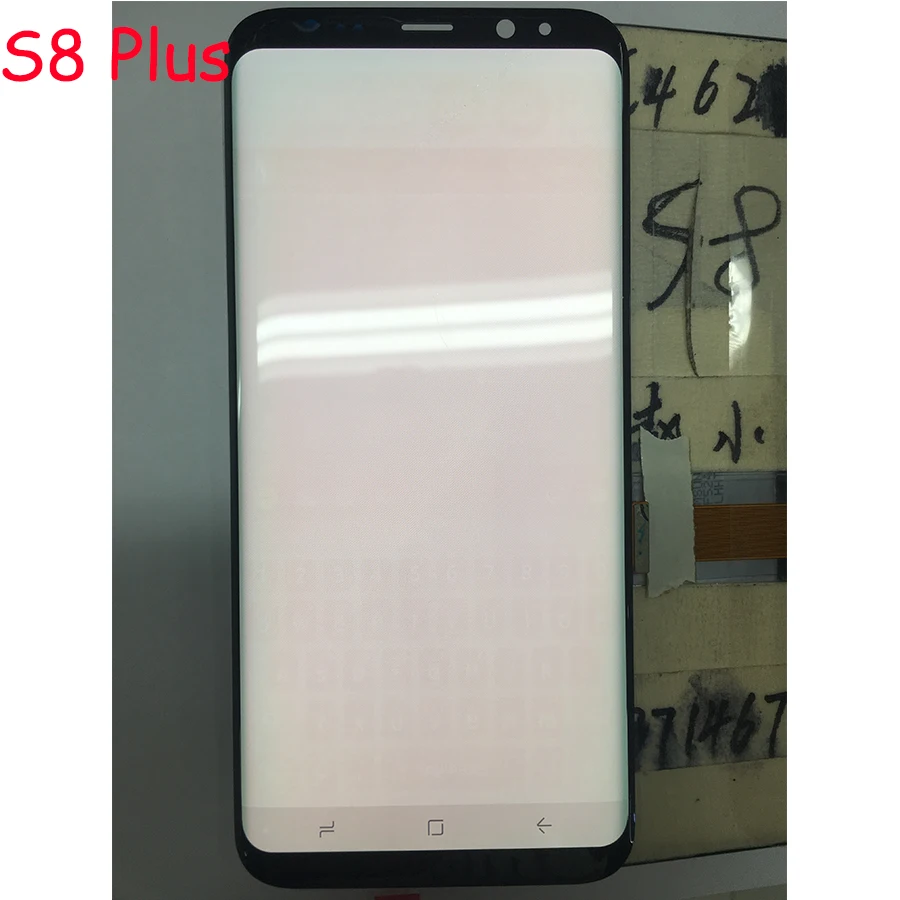 Display for S8 LCD +Frame Replacement for SAMSUNG Galaxy S8 G950 G950F Display S8 Plus G955 G955F Touch Screen Red Burn-Shadow (2)