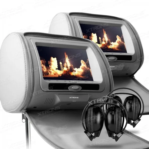 XTRONS Monitors Grey 7" Digital Screen zipper Car Headrest DVD Player USB FM Game Disc Remote Control + IR Wireless Headphones
XTRONS Monitors Grey 7" Digital Screen zipper Car Headrest DVD Player USB FM Game Disc Remote Control + IR Wireless Headphones