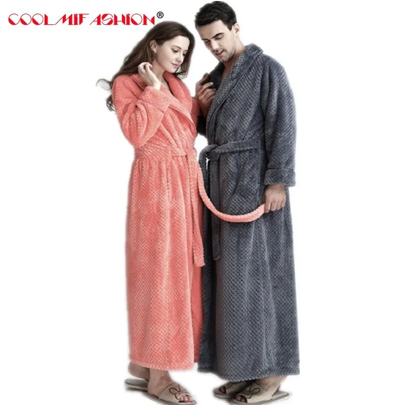 Flannel Couples Robes with Pockets Solid Colors Ankle-Length Thicker Flano Robe Sets for Women&Men Unisex Model Lovely bathrobe
Flannel Couples Robes with Pockets Solid Colors Ankle-Length Thicker Flano Robe Sets for Women&Men Unisex Model Lovely bathrobe
