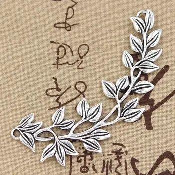 3pcs Charms Olive Branch 87x38mm Antique Bronze Silver Color Pendants DIYCrafts Making Findings Handmade Tibetan Jewelry
3pcs Charms Olive Branch 87x38mm Antique Bronze Silver Color Pendants DIYCrafts Making Findings Handmade Tibetan Jewelry