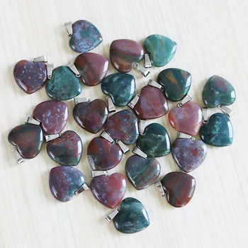 Wholesale charms natural Indian agates stone love heart stone beads pendants 20mm for necklace jewelry making woman
Wholesale charms natural Indian agates stone love heart stone beads pendants 20mm for necklace jewelry making woman