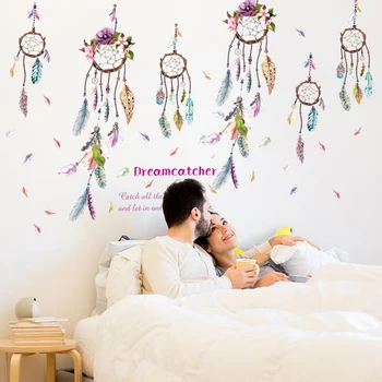 Dreamcatcher Drooping Feather Removable Bedroom Cafe Shop Window Decor Mural Eco-friendly Wall Stickers Waterproof Decal dc28
Dreamcatcher Drooping Feather Removable Bedroom Cafe Shop Window Decor Mural Eco-friendly Wall Stickers Waterproof Decal dc28