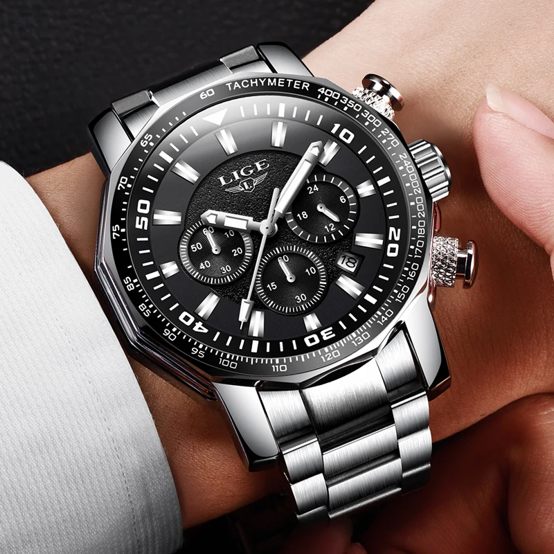 LIGE 2018 New Casual Fashion Mens Watches Military style Quartz Watch Men Sport Waterproof Big Dial Clock Relogio Masculino+BOX
LIGE 2018 New Casual Fashion Mens Watches Military style Quartz Watch Men Sport Waterproof Big Dial Clock Relogio Masculino+BOX
