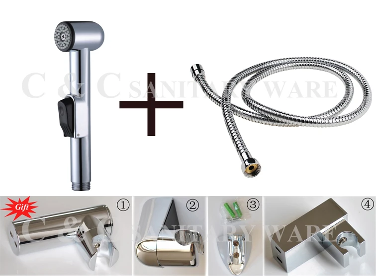 Wall Mounted Chrome Polished Hand Held Horizontal Bidets ( C&C Brand, 100% Quality Assruance) - Free Shipping A501S
Wall Mounted Chrome Polished Hand Held Horizontal Bidets ( C&C Brand, 100% Quality Assruance) - Free Shipping A501S