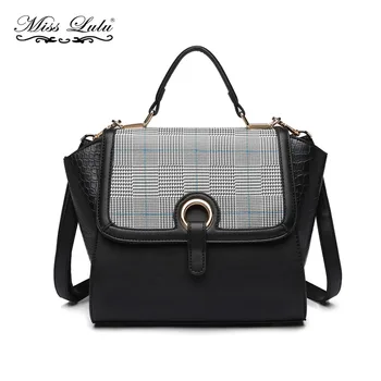 Miss Lulu Women Shoulder Bags Handbags Ladies Black Leather Top-handle Bags Winged Shape Small Totes Crossbody Bag YD1906
Miss Lulu Women Shoulder Bags Handbags Ladies Black Leather Top-handle Bags Winged Shape Small Totes Crossbody Bag YD1906