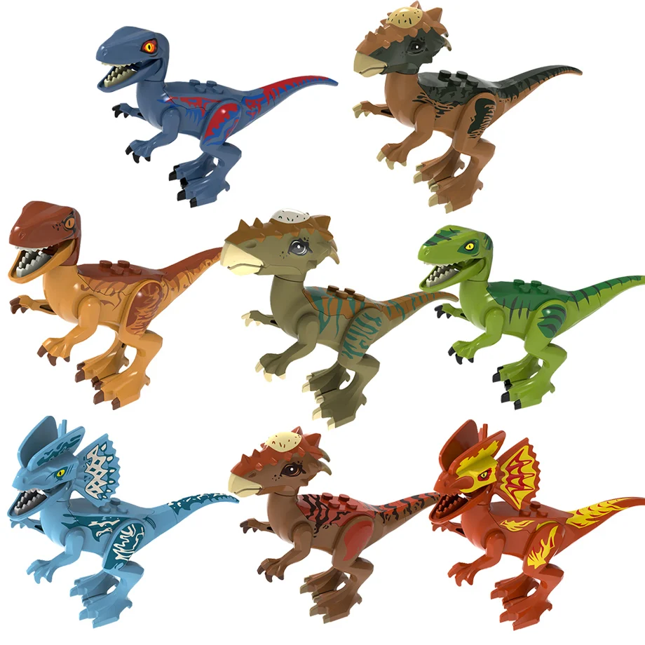 Single Jurassic Dinosaur World Velociraptor Allosaurus Building Block Sets Models Kids Assembley Toys for Children
Single Jurassic Dinosaur World Velociraptor Allosaurus Building Block Sets Models Kids Assembley Toys for Children