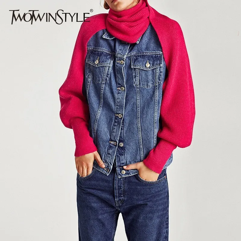 TWOTWINSTYLE Knitted Scarves For Women Solid Sleeve Bib Shawl Cape Elasticity Women Scarf Fashion Accessories 2019 Autumn Winter
TWOTWINSTYLE Knitted Scarves For Women Solid Sleeve Bib Shawl Cape Elasticity Women Scarf Fashion Accessories 2019 Autumn Winter