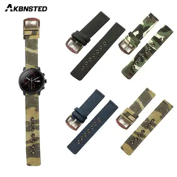 AKBNSTED 18mm 20mm 22mm 24mm Nylon Canvas Camouflage Strap For Huami Amazfit Bip Band For Garming Vivoactive3 For Galaxy Watch
AKBNSTED 18mm 20mm 22mm 24mm Nylon Canvas Camouflage Strap For Huami Amazfit Bip Band For Garming Vivoactive3 For Galaxy Watch