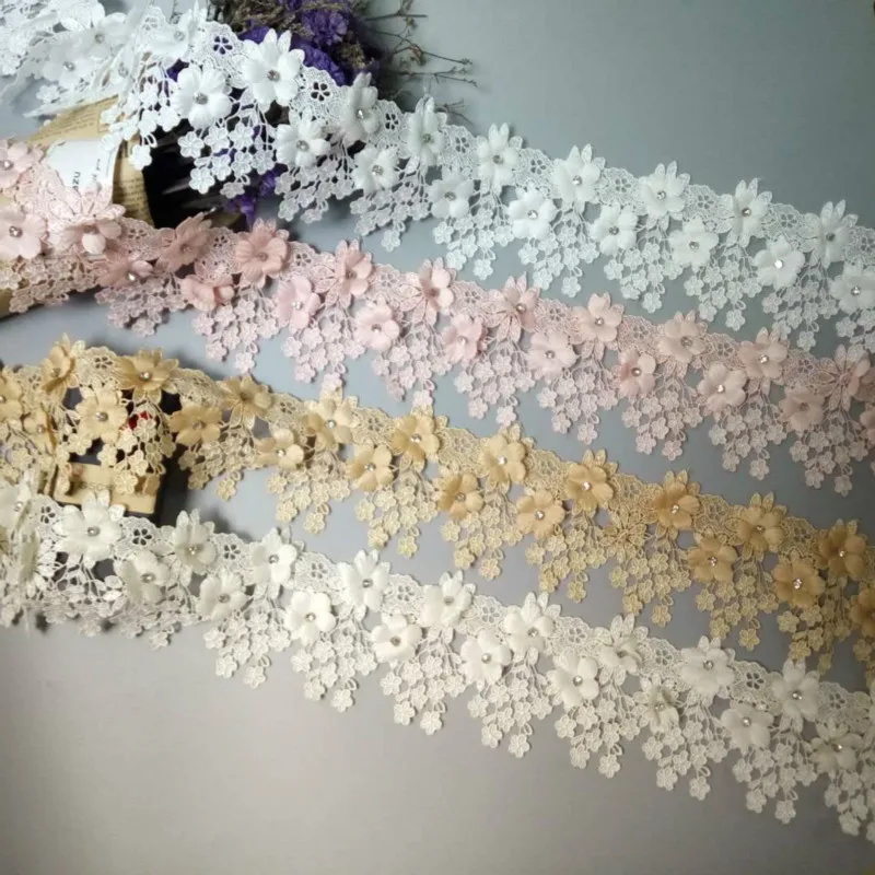 1 Yard 9cm Pearl 3D Flower Tassel Lace Edge Trim Ribbon Fabric Embroidered Applique Sewing Craft Crochet Wedding Dress Clothes
1 Yard 9cm Pearl 3D Flower Tassel Lace Edge Trim Ribbon Fabric Embroidered Applique Sewing Craft Crochet Wedding Dress Clothes