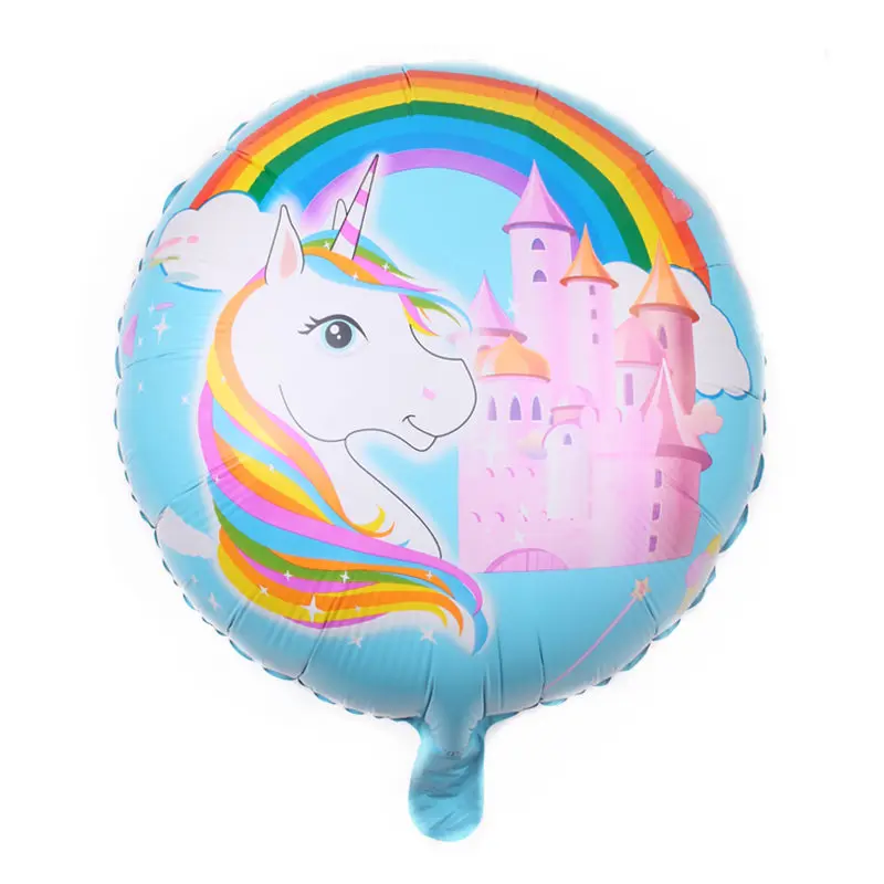 XXPWJ New 18-inch round cartoon rainbow unicorn aluminum balloon wedding party decoration decorative balloon self seal I-050
XXPWJ New 18-inch round cartoon rainbow unicorn aluminum balloon wedding party decoration decorative balloon self seal I-050