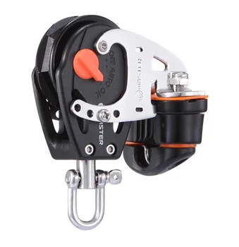 Sailboat Dinghy 40mm 1 9/16 Inch Ratchet Single Swivel Shackle Fairlead Cleat Block Small Boat Block Master RRA-0410F
Sailboat Dinghy 40mm 1 9/16 Inch Ratchet Single Swivel Shackle Fairlead Cleat Block Small Boat Block Master RRA-0410F