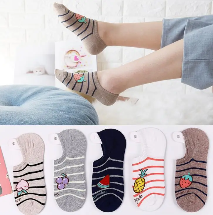 Fashion creative fruits patterns cotton socks for women cute Strawberry Pineapple, grape stripes Boat socks w00004 
Fashion creative fruits patterns cotton socks for women cute Strawberry Pineapple, grape stripes Boat socks w00004