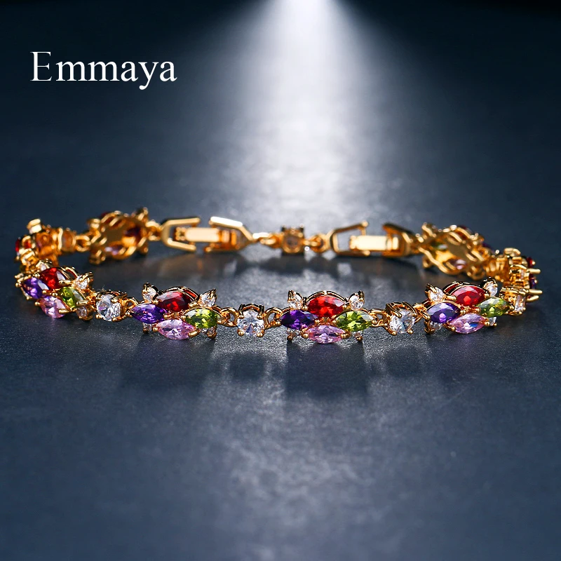 Emmaya Fashion High Quality Multicolor Bangles Classical Charm Flower Bracelet Wholesale Jewelry for Female Party Gift
Emmaya Fashion High Quality Multicolor Bangles Classical Charm Flower Bracelet Wholesale Jewelry for Female Party Gift