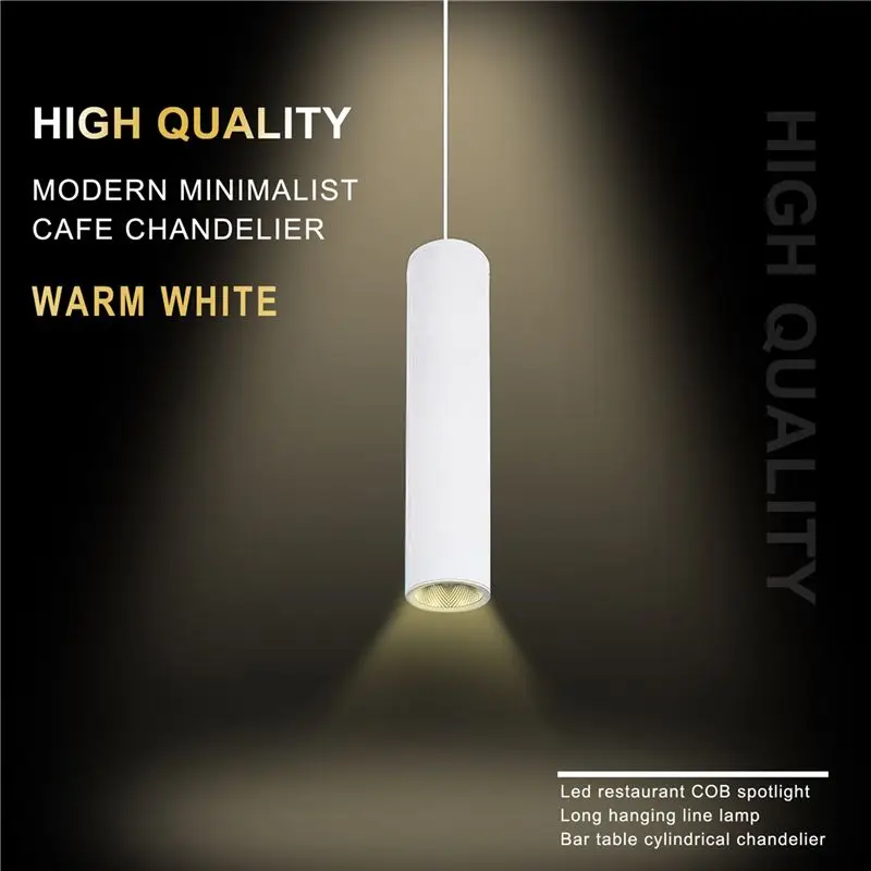 High quality modern minimalist cafe chandeliers led restaurant COB spotlights long tube hanging lamp bar table cylindrical mou
High quality modern minimalist cafe chandeliers led restaurant COB spotlights long tube hanging lamp bar table cylindrical mou