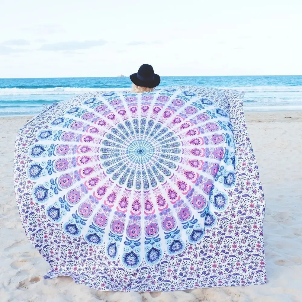 150cm*210cm Bath Towel Tassel Decor Geometric Printed Bath Towel Summer Style Pareo beach towel Round Beach Towel
150cm*210cm Bath Towel Tassel Decor Geometric Printed Bath Towel Summer Style Pareo beach towel Round Beach Towel