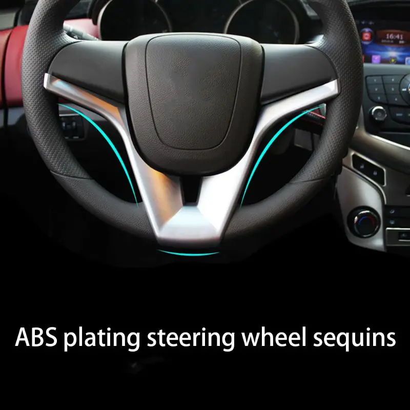Car Steering Wheel Trim Cover Chrome Sticker Accessory Decor For Chevrolet for Cruze Sedan Hatchback 2009 2010 2011 12 13 14
Car Steering Wheel Trim Cover Chrome Sticker Accessory Decor For Chevrolet for Cruze Sedan Hatchback 2009 2010 2011 12 13 14