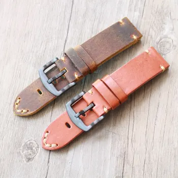 Handmade soft leather strap 18 19 20 22 24mm climbing military watch men's watch strap For Seiko for Tissot For Omega Watchband
Handmade soft leather strap 18 19 20 22 24mm climbing military watch men's watch strap For Seiko for Tissot For Omega Watchband