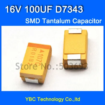 Free Shipping 50pcs/lot 7343 SMD Tantalum Capacitor 16V 100UF D7343 Tolerance 10%
Free Shipping 50pcs/lot 7343 SMD Tantalum Capacitor 16V 100UF D7343 Tolerance 10%