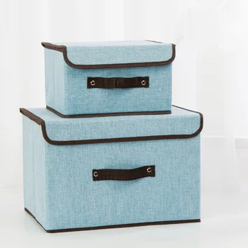 Cotton And Linen Clothes Finishing Boxes Covered With Foldable Underwear Tights Storage Boxes Sundry Boxes 2 pcs/set Sorting Box
Cotton And Linen Clothes Finishing Boxes Covered With Foldable Underwear Tights Storage Boxes Sundry Boxes 2 pcs/set Sorting Box