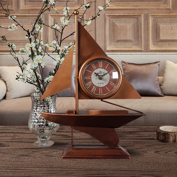 2017 Saat Creative Iron Sailboat Clock Retro Bracket clock Living room bedroom Table clocks Masa saati Relogio de mesa Reloj
2017 Saat Creative Iron Sailboat Clock Retro Bracket clock Living room bedroom Table clocks Masa saati Relogio de mesa Reloj