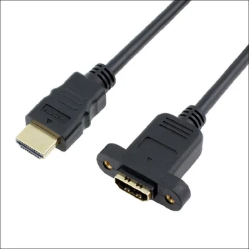 HDMI Extension Cable Male to Female With Screw Panel Mount V1.4 1080P For PSP HDTV 30cm for PS4
HDMI Extension Cable Male to Female With Screw Panel Mount V1.4 1080P For PSP HDTV 30cm for PS4