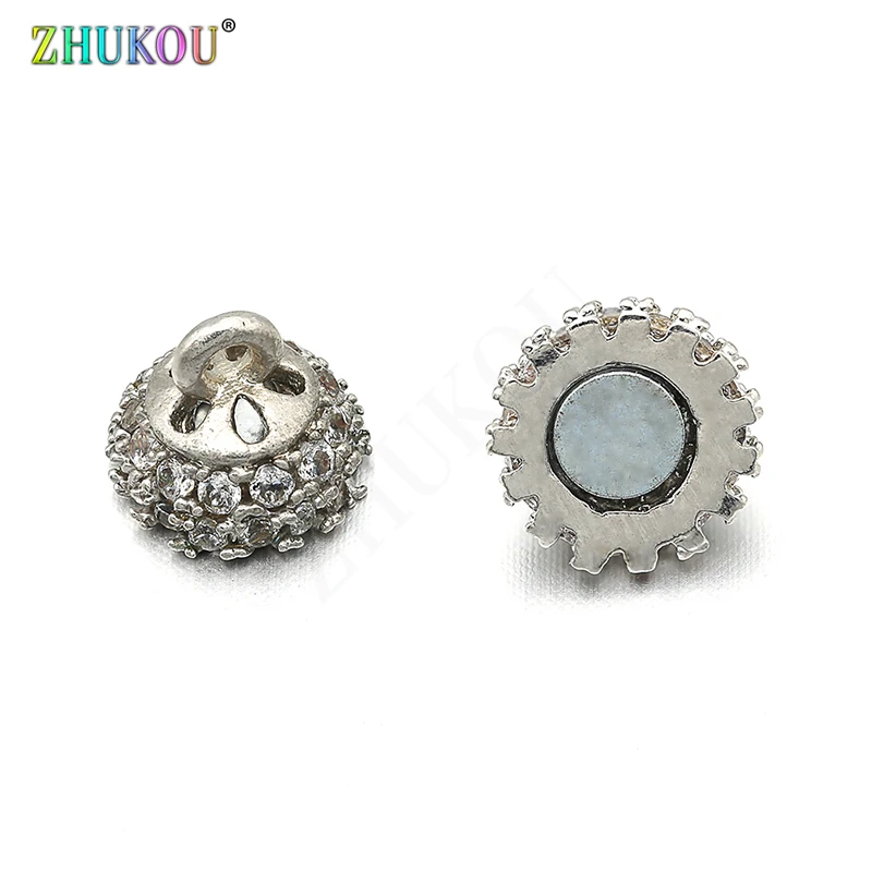 8*13mm Brass Cubic Zirconia Magnetic Clasps Hooks for Diy Jewelry Findings, Hole:1.2mm, Model: VK16
8*13mm Brass Cubic Zirconia Magnetic Clasps Hooks for Diy Jewelry Findings, Hole:1.2mm, Model: VK16