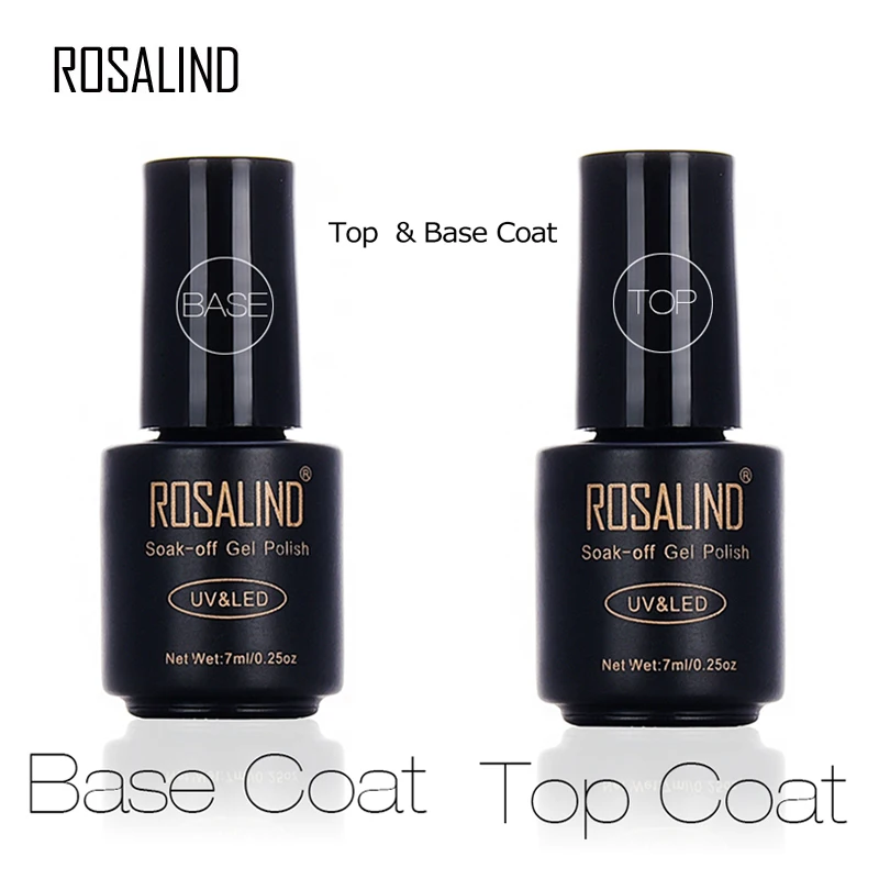 Rosalind Brand Base Coat & Top Coat Gel Nail Polish Soak Off Long Lasting Gel Varnish 7ml UV LED Lamp Nail Gel Lacquer Nail Art
Rosalind Brand Base Coat & Top Coat Gel Nail Polish Soak Off Long Lasting Gel Varnish 7ml UV LED Lamp Nail Gel Lacquer Nail Art