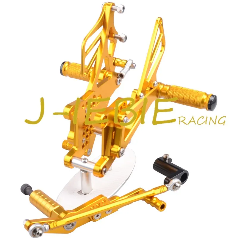 CNC Racing Rearset Регулируемые задние комплекты подножки подходят для Yamaha YZF R1 2007 2008 GOLD
CNC Racing Rearset Регулируемые задние комплекты подножки подходят для Yamaha YZF R1 2007 2008 GOLD