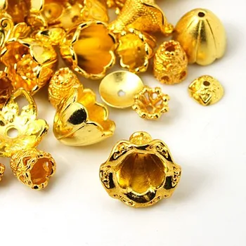 500g Golden Color Mixed Shape Tibetan Style Bead Caps for Jewelry Making about 8~20mm in diameter 3~8mm thick hole: 0.5~2mm
500g Golden Color Mixed Shape Tibetan Style Bead Caps for Jewelry Making about 8~20mm in diameter 3~8mm thick hole: 0.5~2mm