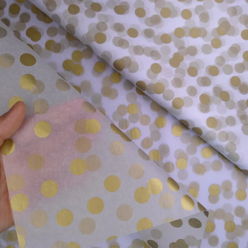 50pcs Metallic Polka Dots Tissue Paper for Gift Wrapping & Decoration Free Shipping
50pcs Metallic Polka Dots Tissue Paper for Gift Wrapping & Decoration Free Shipping