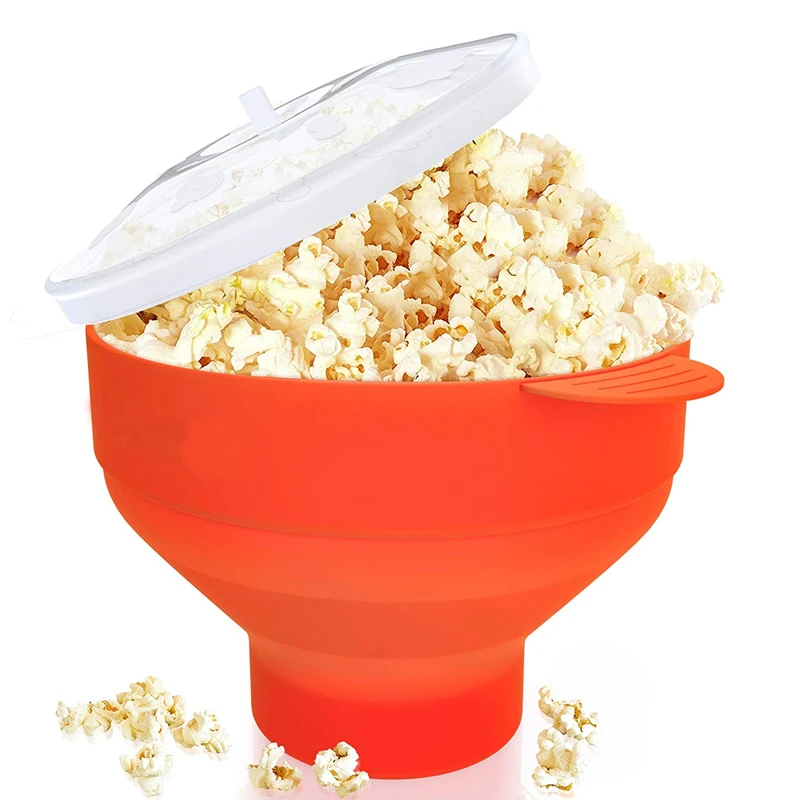 DlY Collapsible Silicone Microwave Hot Air Popcorn Popper Bowl folding Silicone Popcorn maker
DlY Collapsible Silicone Microwave Hot Air Popcorn Popper Bowl folding Silicone Popcorn maker