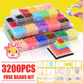 3200Pcs Fuse Beads Water Sticky Beads Refill DIY Art Crafts Kids Gift Toys Case High Quality
3200Pcs Fuse Beads Water Sticky Beads Refill DIY Art Crafts Kids Gift Toys Case High Quality