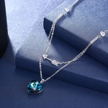 LEKANI Necklaces For Women Fashion Arrow Heart Crystals From Swarovski Necklaces Pendants Real 925 Silver
LEKANI Necklaces For Women Fashion Arrow Heart Crystals From Swarovski Necklaces Pendants Real 925 Silver