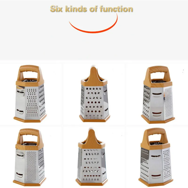 Hot Sale Multifunction Six sided planer stainless steel fruit vegetable planer onion potato radish wire cutting Shredder Slicers
Hot Sale Multifunction Six sided planer stainless steel fruit vegetable planer onion potato radish wire cutting Shredder Slicers