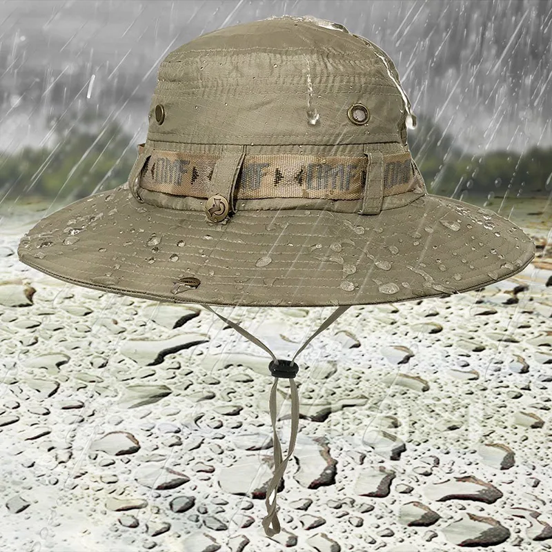 Mens Fishing Cap Sun Boonie Hat military Waterproof Summer UV Protection Safari Cap Outdoor men bucket tactical hats adjustable
Mens Fishing Cap Sun Boonie Hat military Waterproof Summer UV Protection Safari Cap Outdoor men bucket tactical hats adjustable